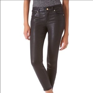 NWT 7 For All Mankind Skinny Coated Jeans